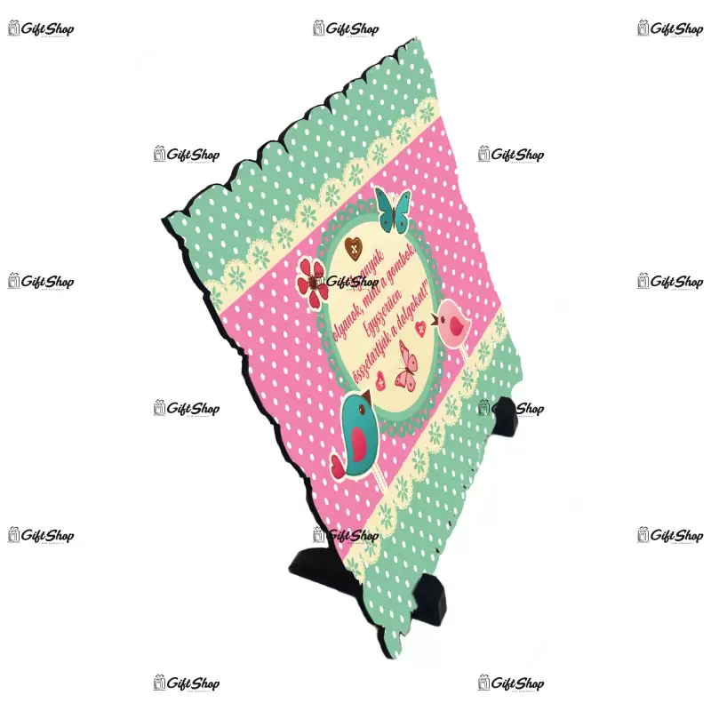 Az anyak olzanok  ... , placheta cu mesaj